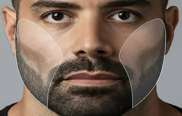 Beard Transplant Areas